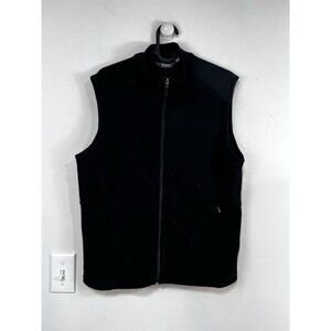 Ibex Women's Shak Vest Black Merino Wool Zip Knit Sweater Outdoor Warm XL
